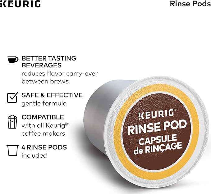 Keurig Brewer Cleanse Kit For Brewer Descaling and MaintenanceIncludes Descaling Solution & Rinse Pods,Compatible Classic/1.0 & 2.0 K-Cup Pod Coffee Makers,5 Count (Pack of 2)