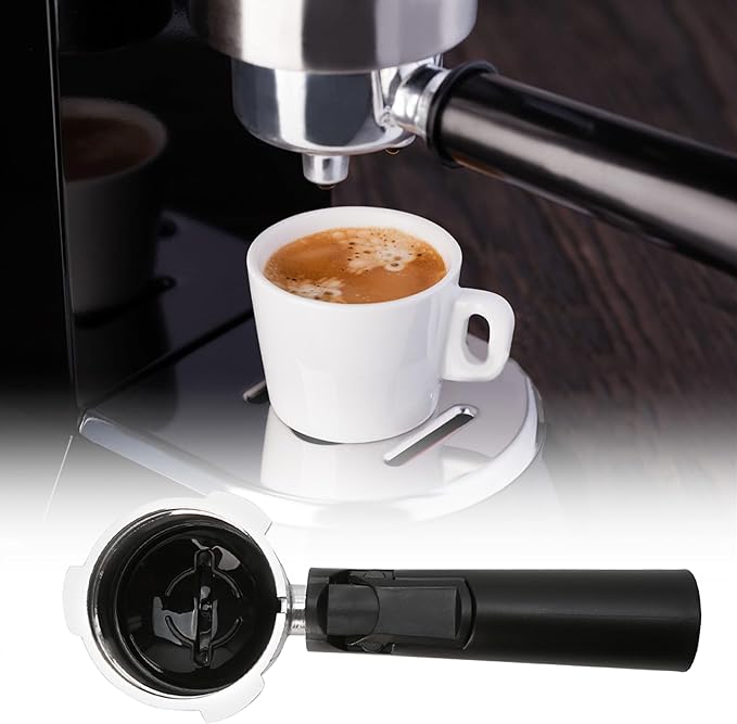 Coffee Espresso Machine Handle Replacement Parts, Cafe Bracket Handle for Lidl Silvercrest CM4621 CM4218 KF5002 KF500S Barista (for 51mm Portafilter Basket - Not included)
