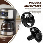 2 Pack Coffee Maker Brew Basket Water Stop Valve Kit for Mr. Coffee Black and Decker Hamilton Coffee Maker Parts 990117900 990237500 Coffee Maker Parts for 49976 49954 49947 49966 49957 49958