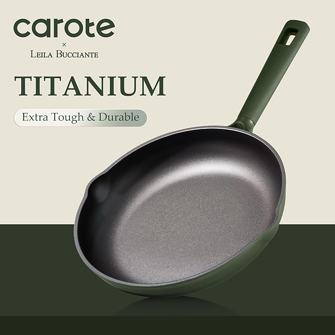 CAROTE 31PCS Pots and Pans Set, Nonstick Cookware Set Kitchen Non Stick Induction Titanium Cookware Non-toxic Granite Cooking set, PFOA Free