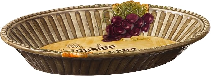 Grasslands Road in Vino Veritas Ceramic Au Gratin Dish, 10-Inch