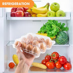 160 Pack Egg Cartons Cheap Bulk 12 Count Clear Empty Egg Cartons for Chicken Eggs 3x4 Grids, Reusable Egg Holder Egg Trays for Family, Chicken Farm, Markets Display - Egg Containers for Fresh Eggs