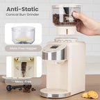 Gevi Coffee Grinder Electric,Coffee Bean Grinder with 35 Grind Settings for Espresso,Drip,French Press,Burr Coffee Grinder for Home Use,Anti-static Design,Beige