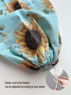 Hglian Sunflower Plastic Bag Holder Dispenser-Be The Sunshine Grocery Bag Organizer Storage Container for Shopping Trash Bags,Teal Motivational Kitchen Décor,Gifts for Women