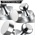 Tiergrade Metallic Magnets, Refrigerator Magnets, 20 Pack Silver Magnetic Push Pins, Strong Fridge Magnets, Multi-use Whiteboard Magnets Perfect for Kitchen Office Classroom