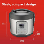 Instant Pot Zest 8 Cup One Touch Rice Cooker, From the Makers of Instant Pot, Steamer, Cooks Rice, Grains, Quinoa and Oatmeal, 8-cup cooked/4-cup uncooked, No Pressure Cooking Functionality