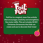 Skillmatics Foil Fun - Christmas Ornaments, Mess Free Art for Kids, Festive Holiday Craft Kits, DIY Decor Creative Activity, Gifts for Girls & Boys Ages 4, 5, 6, 7, 8, 9, and Up