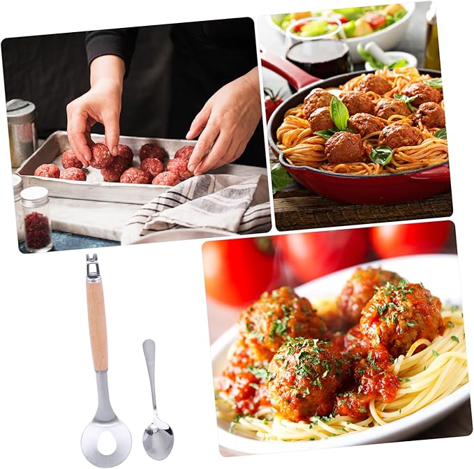 Ciieeo 1 Set Meatball Maker with Non Slip Handle Kitchen Gadget for and Cleaning for Meatballs Fish Balls and Shrimp Paste Cooking Tool