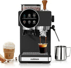CUSIMAX Espresso Machine with Grinder, 20 Bar Professional Expresso Coffee Machines with Milk Frother Steam Wand, Espresso Maker with 60oz Removable Water Tank, Cappuccino & Latte Machine for Home