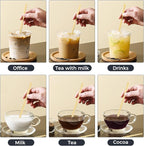 Bamboo Coffee Stirrers, 500 Count of Disposable Coffee Stir Sticks - Stir Sticks For Coffee Bar 5.5 Inch, Stir Sticks with Smooth End, Coffee Stirs for Coffee, Cocktail, Hot Drinks