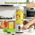 Portable Blender for Shakes and Smoothies - 300 Watt Small Blender 500ML Electric Juicer Personal Blenders for Shakes and Smoothies Portable juicer with Type-C Rechargeable