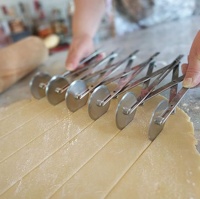 Ateco 6 Wheel Stainless Steel Cutter, 4 Inch Wheels