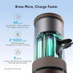 OutIn Mino Portable Electric Espresso Machine, Mini Camping Coffee Maker for Travel, Pocket Sized Coffee Machine Self-Heating, Ground Coffee & NS Capsule Adapter For Adventure