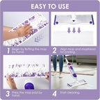 20 Pack Disposable Power Mop Refill Pads Compatible with Swiffer Power Mop,Replacement Mopping Pads for Swiffer Multi-Surface & Wood Powermop Refills, Wet Pads Refill for Floor Cleaning,Unscented