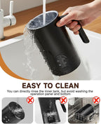 Milk Frother and Steamer, 4-in-1 Automatic Electric Milk Frother 11.8oz/350 ml, Instant Hot and Cold Foam Maker, Milk steamer Heater Foamer Warmer for Coffee, Cappuccino, Macchiato, Latte