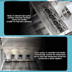 Kolice Commercial Heavy Duty Automatic 4 Rows Donuts Maker Machine/Doughnut Making Machine/Donut Maker- 500-1800 pcs/hour, 12 pcs of Molds, Timer and Temperature Control, Donut Dia. 2"-4.72"