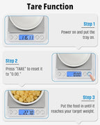 NEXT-SHINE Gram Scale 500g x 0.01g Precision, Digital Mini Pocket Size Portable Scale with Two Trays Nine Units, LCD Display Stainless Steel Platform for Weighing Jewelry Cooking Baking