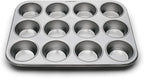Fox Run Muffin and Cupcake Pan, 12 Standard Cup Stainless Steel Muffin Pan