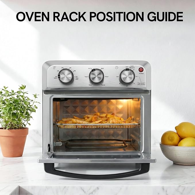 VAL CUCINA Air Fryer Basket Replacement Parts Compatible with VCO12TM Air Fryer Toaster Oven (Air Fry Basket)
