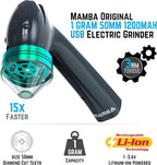 Mamba Electric Grinders – USB Rechargeable Spice & Herb Grinder, 1g Portable Metal Grinder for Herbs, Quick & Easy-to-Use Spice Mill for Kitchen