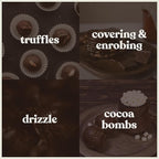 Merckens Dark Melting Chocolate - 1 Pound of Premium Quality Dark Candy Melts to make a Dubai Chocolate Bar, Cake Pops, Cocoa Bombs, & Homemade Desserts