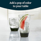 Libbey Classic Rocks and Tumbler Glass Cups Set, Elegant Mixed Drink Glasses Set with Modern Clean Lines, Dishwasher Safe Drinkware Set of 16