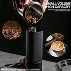 Manual Coffee Grinder, Adjustable Grinding Settings, Stainless Steel Burrs, Portable Hand-Cranked Coffee Grinder, For Espresso, Drip Filter, French Press Filter, Compact And Durable (black)