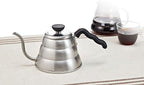 Hario V60 "Buono" Drip Kettle Stovetop Gooseneck Coffee Kettle 1.0L, Stainless Steel,Silver