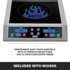 Waring Commercial Heavy-Duty Commercial Double Induction Range, 208/240V, 3600W