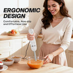 Turelar Immersion Blender Handheld, Corded Electric Blenders Portable Stick Mixer with 2 Mixing Speed and Stainless Steel Blades Emulsifier for Effortless Blending Soup, Smoothies, Puree or Baby Food
