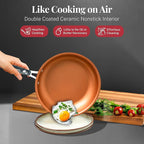 Gotham Steel 20 Pc Pots and Pans Set Nonstick Cookware + Bakeware Set, Complete Ceramic for Kitchen, Non Stick with Lids, Dishwasher / Oven Safe, Toxic - Red