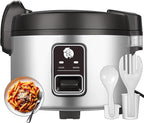 15L/15.8Quart (84 cups cooked rice) Extra Large Commercial Rice Cooker & Food Warmer Auto Keep Warm Electric rice cooker with One-Touch Operation for 60-70 people