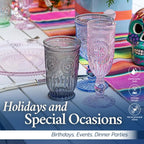 Yungala Multi-colored Highball Drinking Glasses