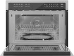 KoolMore 24 Inch Built-in Convection Oven and Microwave Combination with Broil, Soft Close Door, 1000 Watt Power, Stainless Steel Finish, Touch Control LCD Display