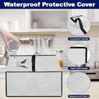 Toaster Oven Cover for BLACK+DECKER Crisp 'N Bake Air Fryer Toaster Oven Combo 12 in 1 Convection Oven, Heavy Duty Thickened Cover Waterproof Dust-proof Countertop Oven Case (Silver)