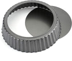 Tosnail Deep Tart Pan, 9.5" x 2" Quiche Pie Pan with Removable Loose Bottom, Fluted Baking Pan