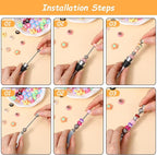 20 Pcs Beadable Wine Stoppers and Beer Openers Bulk, Reusable Alloy Decorative Bottle Stopper, DIY Craft Beer Opener Set for Spring, Summer, Fall, Halloween, Christmas, Party Favor Gifts