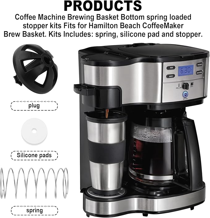 Coffee Brewing Basket Bottom spring loaded stopper kits for Hamilton Beach 990117900 990237500,Fits for Mr. Coffee Black and Decker majority coffee makers Brew Basket