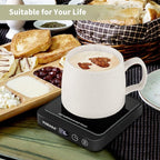 VOBAGA Mug Warmer, Coffee Cup Warmer for Desk with 5 Temp Settings & 2-12H Timer, Smart Candle Warmer & Coffee Warmer with Display for Fastest Heating Coffee, Cocoa, Ideal Coffee Gifts(No Cup)