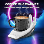 Devil's Hand Heating Mug Warmer Set - 3 Temp Settings & 8H Timer, Coffee Cup Warmer Plate for Desk Auto Shut Off, Ideal Beverage Warmer Gift for Coffee, Tea, Milk (Special)