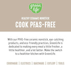 GreenLife 2.5QT Nonstick Saucepan with Glass Lid, Soft Grip, PFAS-Free Ceramic, Multipurpose Chef Pan, Milk & Sauce Cooking Pot, Dishwasher & Oven Safe to 350˚F, Stay-Cool Handle, Taupe