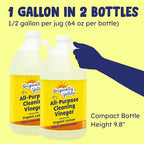 Originally Yellow Lemon Distilled White Vinegar For Cleaning Purpose | USA Made All Purpose Cleaner | Use as Glass, Kitchen & Floor Cleaner | Plant Derived Cleaning Vinegar Gallon in 2 pack | 128 Oz