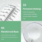 Plastic Measuring Cup with Handle, Pool Chemical Measuring Cup, Plastic Measuring Pitcher for Liquid Mixing, Pouring, Lawn Care, Pet Food, Motor Oil, Laboratory and More (32, Fluid Ounces, 1000ml)