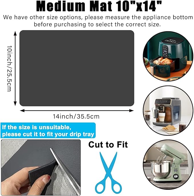 Kitchen Appliance Sliders 360 Degree Rotation Moving on Counter, Appliance Slider Cut to Fit, Mat for Kitchenaid Mixer with Kitchen Accessories,Appliance Mover for Espresso Machine, Food Processor