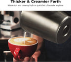 Secura 17oz Electric Milk Frother and Steamer, Stainless Steel Detachable Milk Jug, 4-in-1 Hot & Cold Foam Maker for Latte, Cappuccino & Hot Chocolate, BPA & Teflon-Free, Dishwasher Safe
