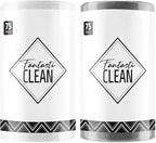 Fantasticlean Microfiber Cleaning Cloth Roll -150 Pack, Tear Away Microfiber Towels, 12" x 12", Reusable, Washable, Ultra Absorbent Dishcloth for Car, Home Supplies, Pet, Kitchen (White & Dimgrey)