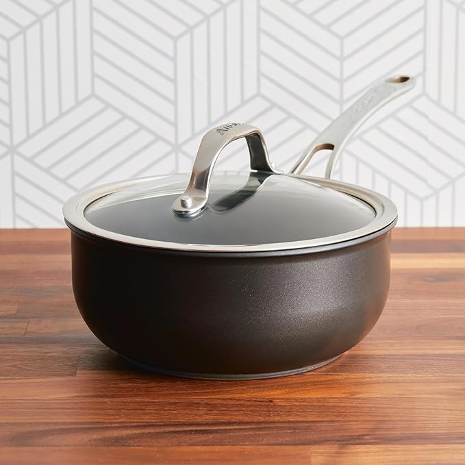 Anolon X - SearTech Nonstick Saucier, Induction Cooktop Compatible (2.4L/2.5qt)