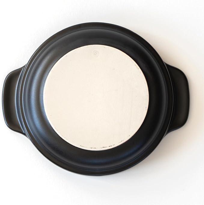 Santo Banko Ware Au Gratin Dish, Small, For One Person Capacity: 9.5 fl oz (270 ml), Heat Resistant, Oven-safe, Direct Fire, Microwave Safe, Dishwasher Safe, Stackable, Black, Made in Japan