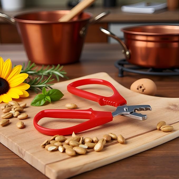 Red Melon Seed Cracker Plier,Sunflower Seeds Plier Opener - Seed Cracker Sheller Opener Peeling Pliers for Melon Seeds, Small Nuts,Nut Crackers,Kitchen Specialty Tools and Gadgets