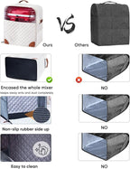 BAGSPRITE Stand Mixer Cover with Appliance Sliders Base Compatible with KitchenAid Mixer-Storage Bag for 6/7/8 Quart with Pockets for Kitchen Aid Accessories and Attachments